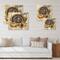 Designart - Thanksgiving Vintage Turkey Sunflowers and Pumpkin - Farmhouse Print on Natural Pine Wood